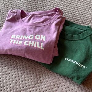 2 Starbucks exclusive tees!